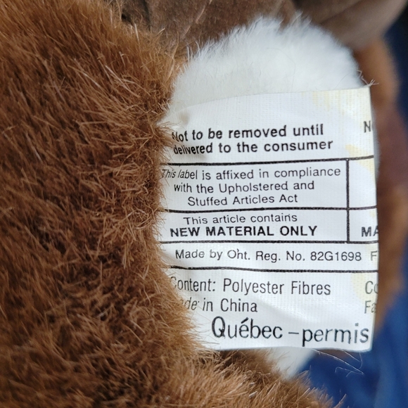 Rare Vintage Hudsons Bay Company Plush Brown Beaver with HBC Bandana - Picture 9 of 11